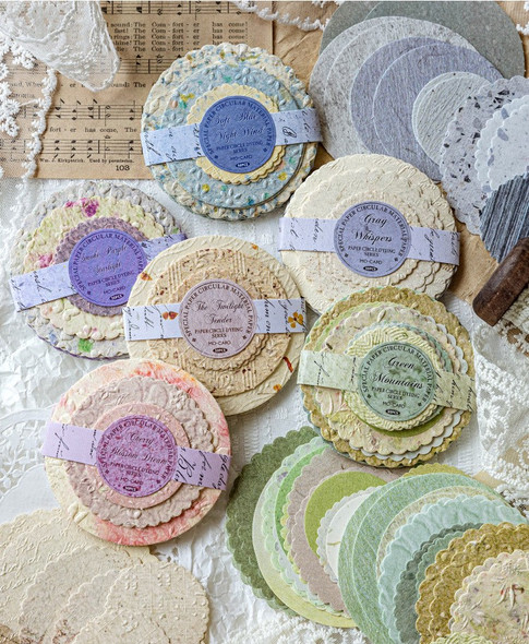 Paper Disc Series Textured Material Papers | Smoke Purple Starlight | 6937046272372