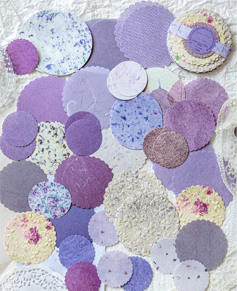 Paper Disc Series Textured Material Papers | Smoke Purple Starlight | 6937046272372