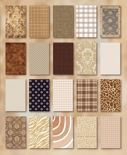 Retro Cloth Material Paper Collection | Sand Covered City | 60 Sheets | H2604250
