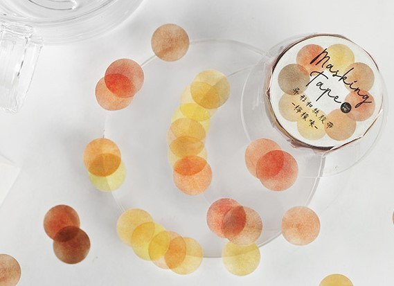 Washi Round Candy Stickers | Lemon | 6921345253125