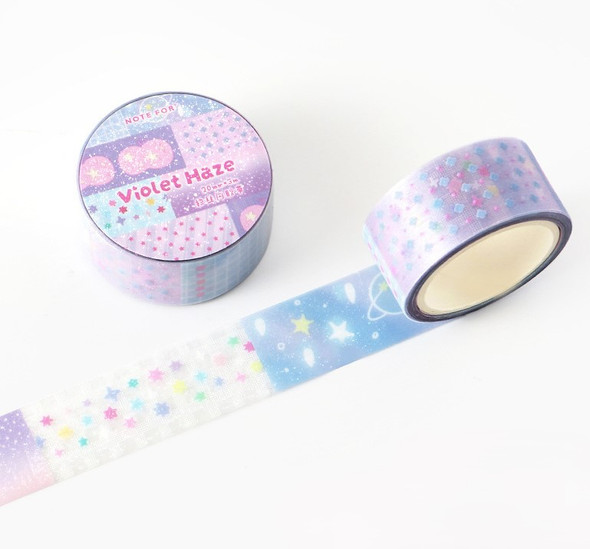 Glitter PET Washi Tape | Violet Haze | 6937542018887