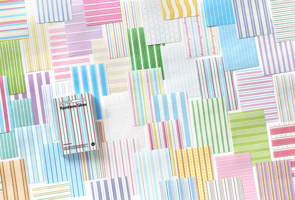 Paper Assortment | Journal Making | Scrapbooking | Collage| Memo Note Pad | 100 Sheets | Rainbow Glow | 6942138262193