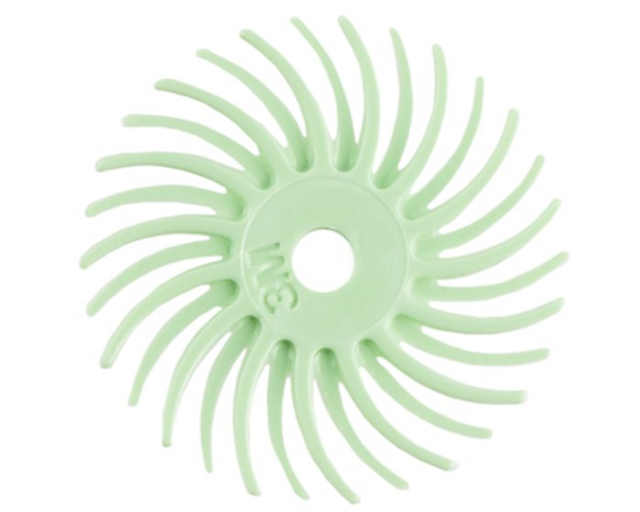 3M 1 Micron 3/4" Radial Bristle Disc | Green | 332586 |Bulk Prc Avlb