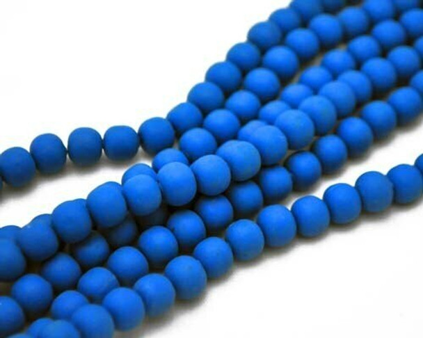 Synthetic Sky Blue Ball 8mm Sold By  40cm/Strand | BSSBB8