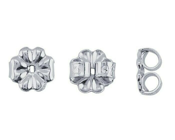 Sterling Silver Friction Ear Nut | 5mm | Medium-Weight | Sold By Pair | 630020PR |Bulk Prc Avlb