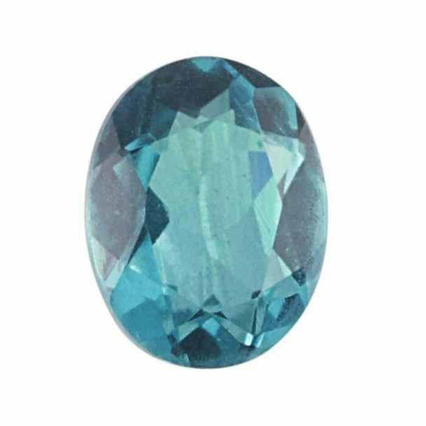 Crystal Quartz & Paraiba 12 x 10mm Oval Doublet Faceted Stone Item | 79590