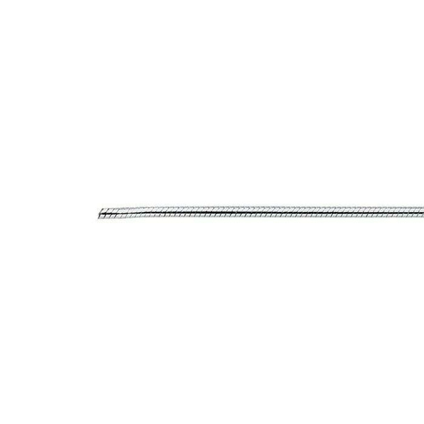 Sterling Silver 1.5mm Round Seamed Snake Chain | Sold by Foot | Bulk Prc Avlb | 613105B
