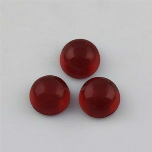 7x7x4.4 mm Round Eye Clean Red Garnet, Sold By each | RG011