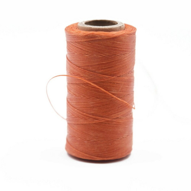 Nylon Cord Coated in Wax 1 mm | Orange | Sold by Ft | NW1013