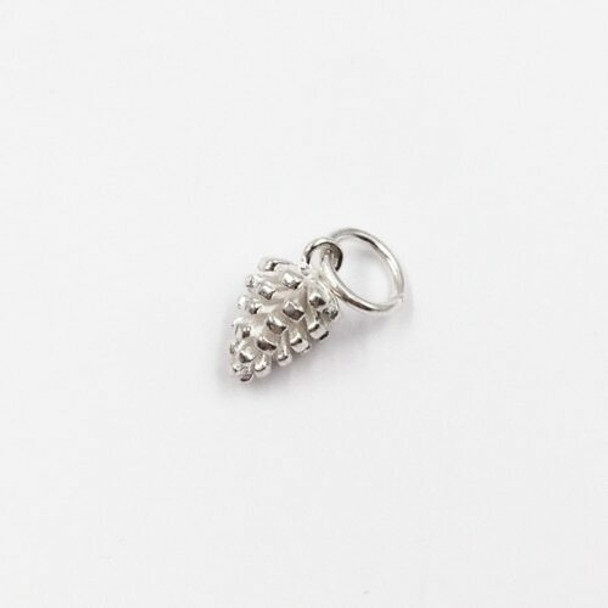 Sterling Silver Grapes Charm | 15mm Hanging Length | 11.5mm Length | 7mm Width | 5mm Hole | ZT0821