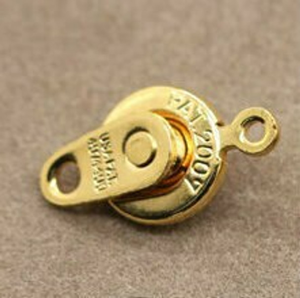 Snap Clasp 14 Gold Plated 9mm | Sold by Each | PATG9