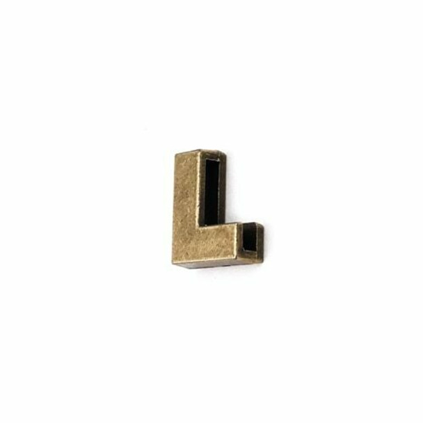 Base Metal Letter Beads | L | Sold by Each | XZ240-L