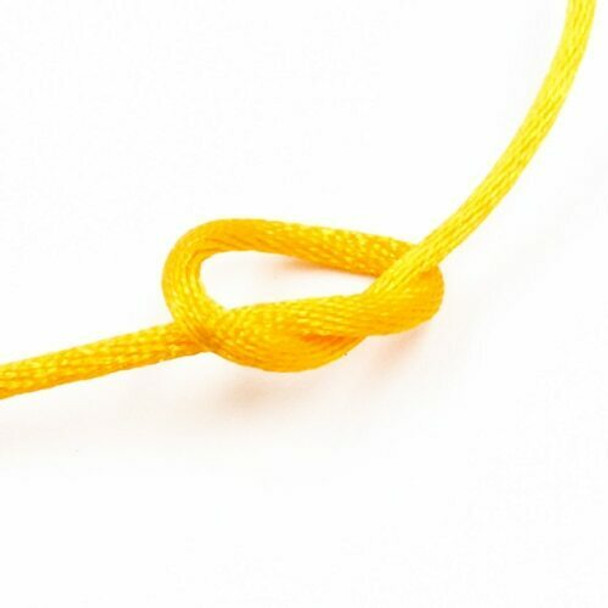 Knotting Cord (Korean Silk) | 2 mm dia. | Yellow | Sold by Metre | CYM14