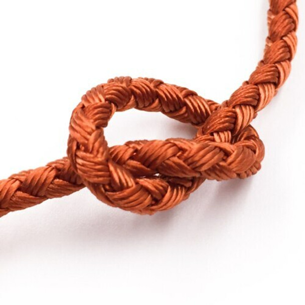 Dragon Braided Cord | 4 mm dia. | Orange | Sold by Metre | CYM06