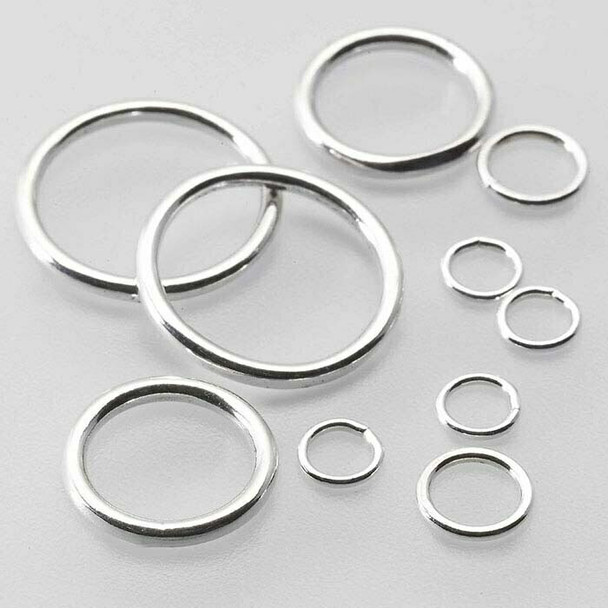 Sterling Silver Round Closed Ring | OD6.2mm | 3.8mm ID | Sold by Each |  695093EA