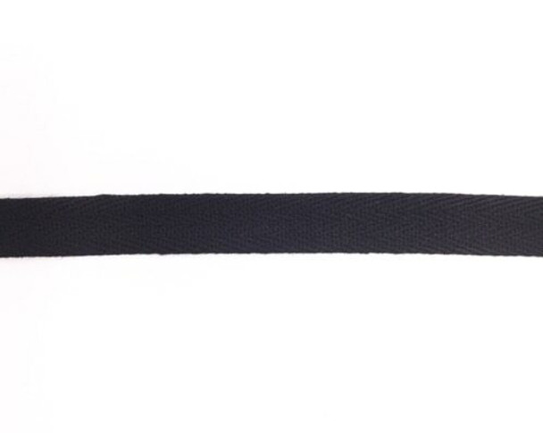 Black Cotton Twill Tape | Large (1.5cm) |  Sold by Metre | CTTB15