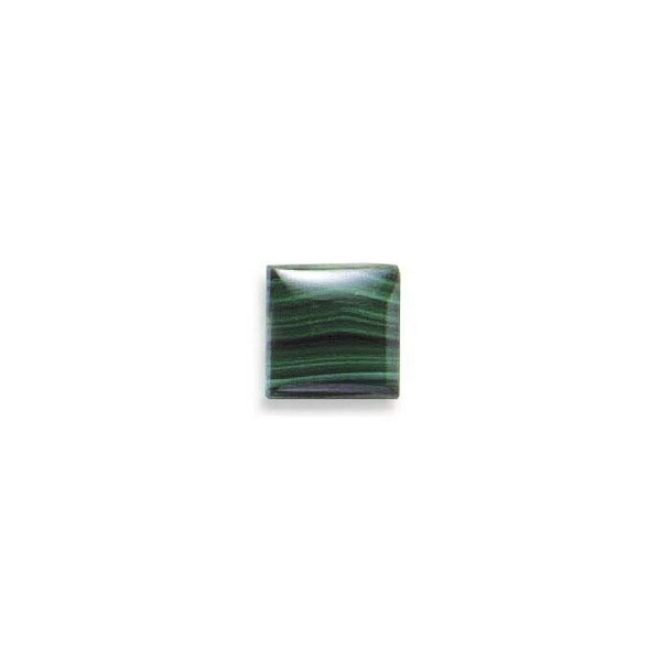 Square 12mm Malachite Cabochon Stone, Sold By Each | 87002