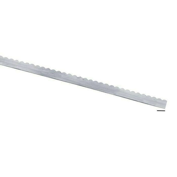 999 Fine Silver 1/8"(3.18mm) Scalloped Bezel Strip, 28 Ga (0.33mm)., Dead Soft Sold By cm | 101005