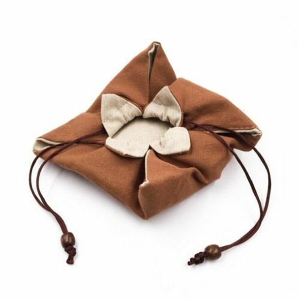 Drawstring Teaware Bag | Medium | Ochre | TF38B