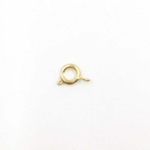 7mm Spring Ring Clasp | Base Metal with Gold Finish | SRG7