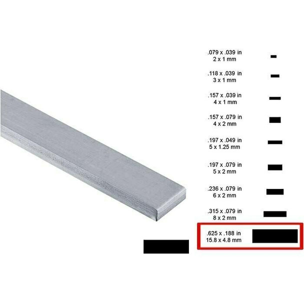 Sterling Silver | 15.9 x 4.8mm Rectangle Wire | Dead Soft | Sold by cm | Bulk Prcs Avlb | 100589
