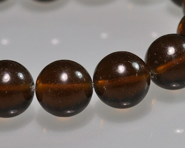 Round Smoky Quartz Beads 12mm | Sold by 1 Strand(7.5") | BS0119