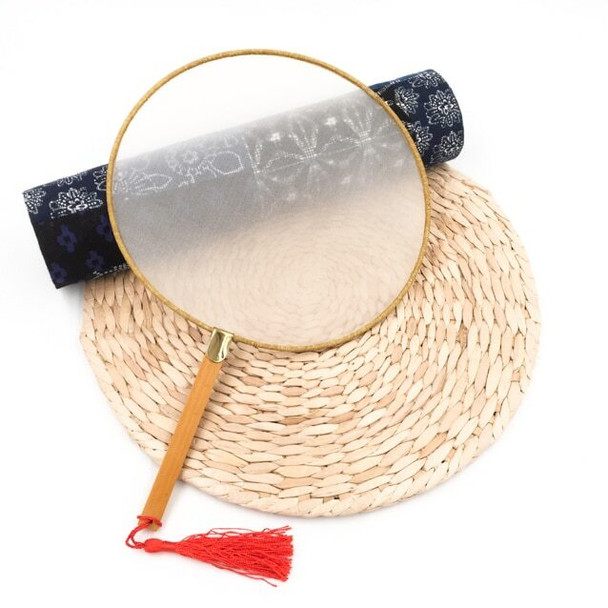 Silk Fan | Round (Yellow) | Alum Treated | FFP02Y
