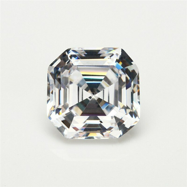 5A White CZ | Square Faceted | H1901H