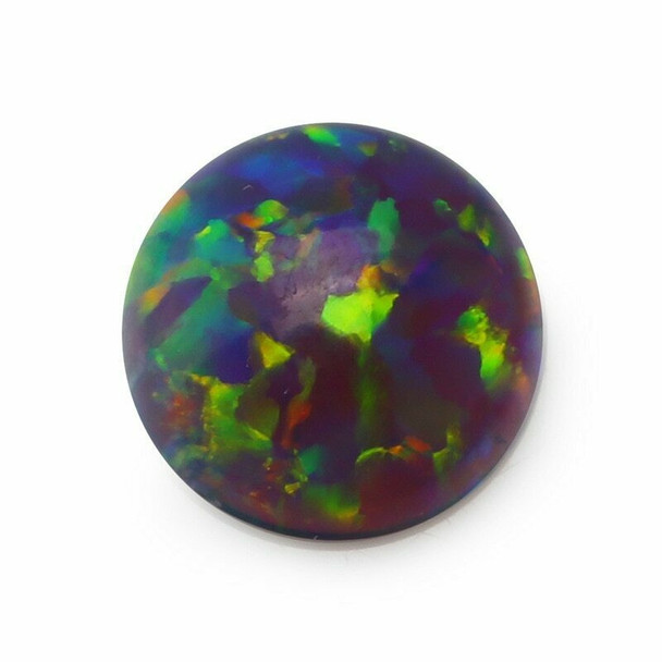 Lab-Created Dark Opal | Blue | Smooth Cabachon | H1902G