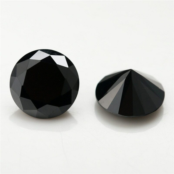 5A Black CZ | Round Faceted | H1903D