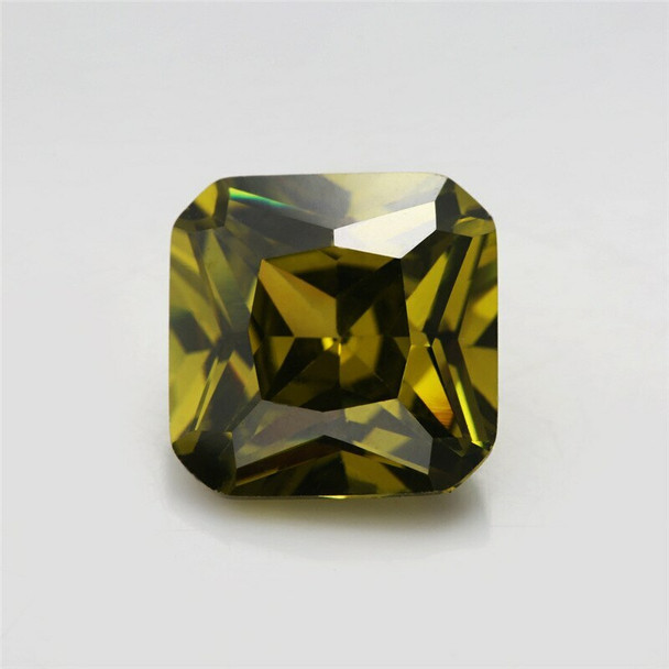 5A Olive Green CZ | Square Faceted | H1903J