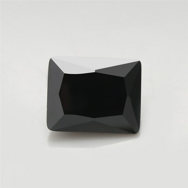 Lab-Created Black Crystal | Rectangular Faceted | H1903K