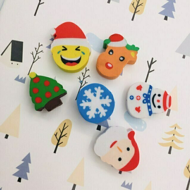 Christmas Erasers | Set of 6 | H201308