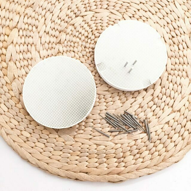 Mini Honeycomb Soldering Block | Metal Pins, Small Hole | 8cm dia. | SOL-446.00