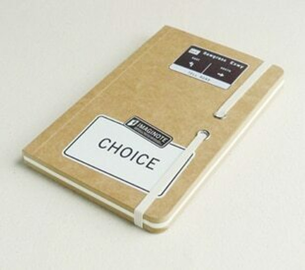 Road Signs "Choice" Sketchbook | 18.5x12cm | 256 Brown & White Pages | JI0006