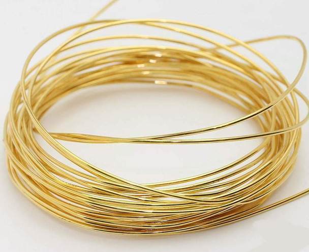 Gold Artistic Wire | Base Metal | 0.4mm | Length:10m | SCW0104