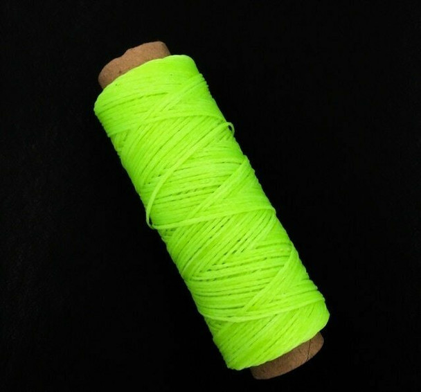 1.5mm Waxed Nylon Cord | Neon Green | Sold By 50m Spool | NCNG15