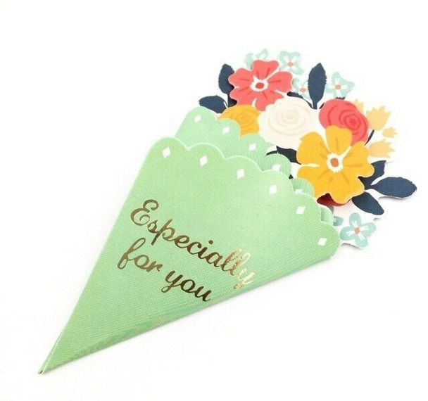 Bouquet Greeting Card | Green | GC004