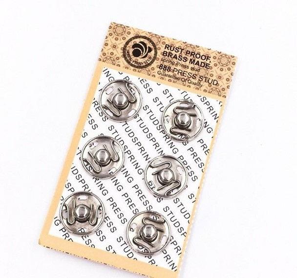 Silver Sew-On Snaps | 6-Pair Pack | H20201159