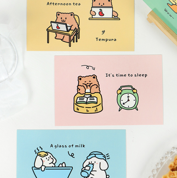 Hisome Animals | Set of 30 Postcards | 6921345295644