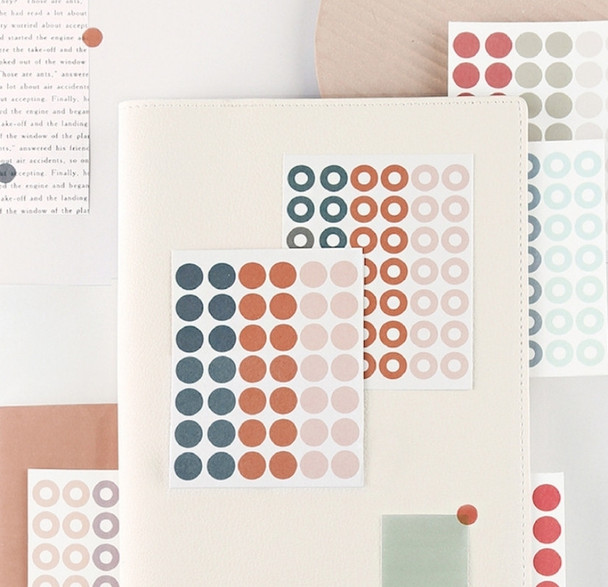 Note For | Washi Dot Stickers | 6 Styles | H20201640-45