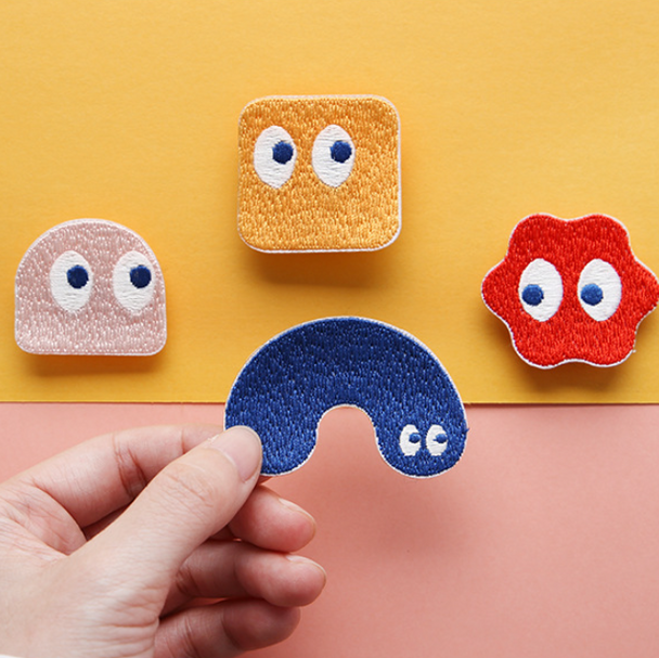 Blobby Embroidery Patches | 4 Styles | H20201456-59