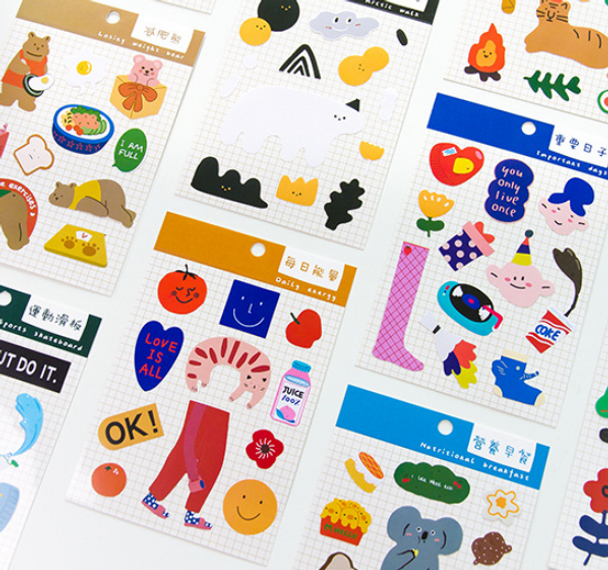 Colourful Sticker Pack | 10 Styles | H20201506-15