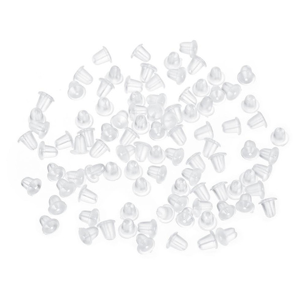 Translucent Rubber Earring Guard | 4mm | Sold by Pair | TREG