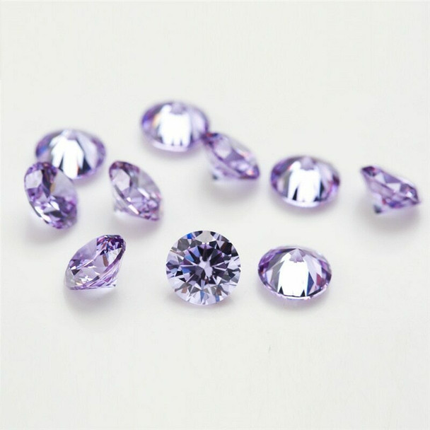 5A Lavender CZ | Round Faceted | 10pc Pack | H1901B/10EA