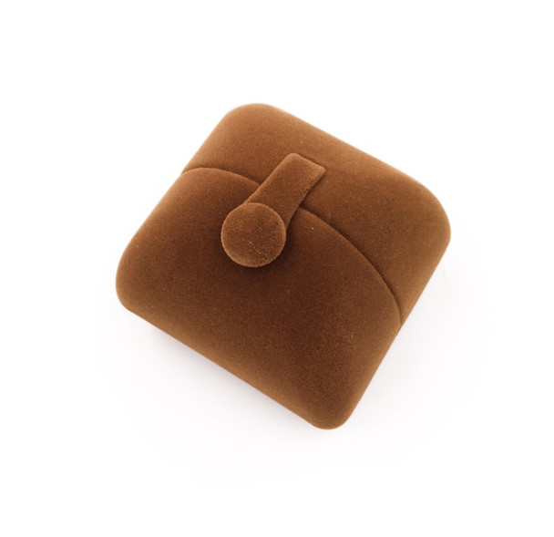 Velvet Double Ring Box | Coffee Brown | H0090201