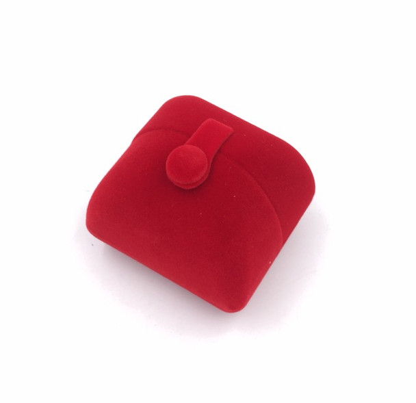 Velvet Single Ring Box | Rose Red | H02801