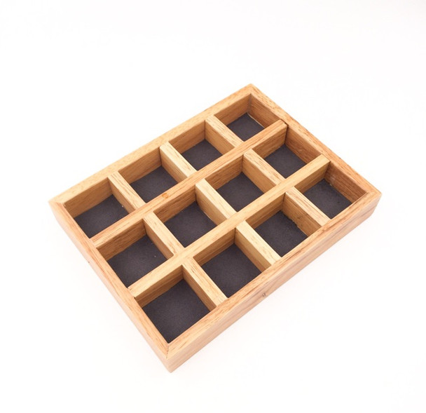 Wooden Jewellery Display Box | 12 Compartments | P00902