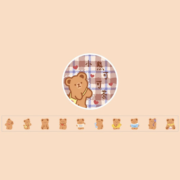 Washi Tape | Gingham Bear Pattern | 6973309601619