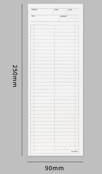 Long Receipt Style Notepad | 20216110505-02